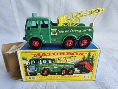 Camión Matchbox King Size K-12 Heavy Breakdown/Wreck de colección con caja original Foto 1 de 4