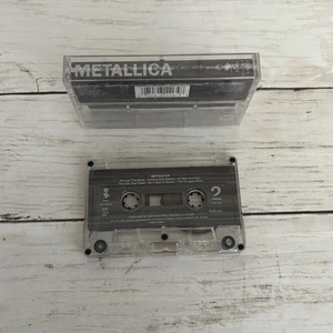 Metallica Self Titled Cassette Tape Black Elektra 1991 SR HX PRO - Picture 1 of 14