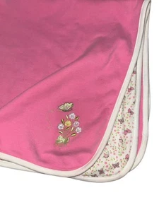 Vintage Gymboree Sweetheart Sleep 2005 Butterfly Flower Baby Girl Blanket Pink - Picture 1 of 4