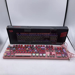 Redragon K228 Lipstick Mechanical Keyboard Blue Switch 104 Keys USB Wired RGB - Picture 1 of 20