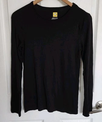 WonderWink Black Long Sleeve Scrub Underscrub Top XS Base Layer Modern Fit EUC  - Image 1 of 4