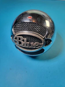Blue Microphones The Snowball USB Mic ONLY Chrome Silver Tested Works - Picture 1 of 2