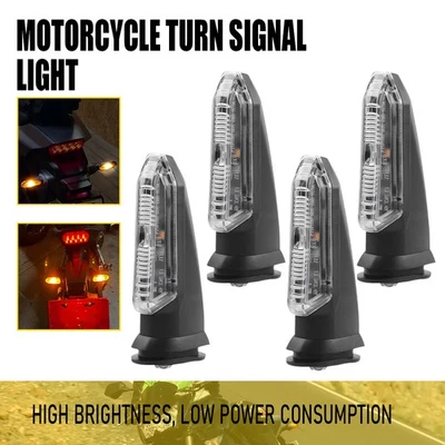 4X Indicador de luces LED de señal de giro delanteras/traseras para HONDA CB400F NC700 CBR500R ED Foto 1 de 4