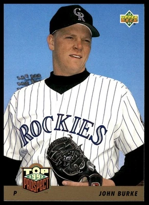 1993 Upper Deck #444 John Burke [GOATCARDS] - Image 1 of 2