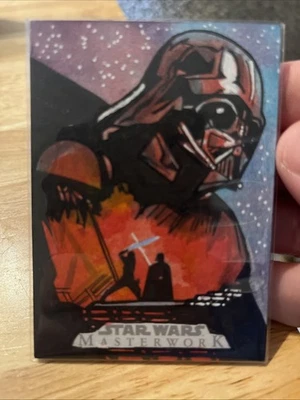 Topps Star Wars Sketch Card 1/1 Artist Auto Rich Henneman - Image 1 of 2
