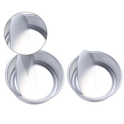  1 set di 2 pezzi durevole mousse torta stampo antiaderente dessert stampo torta - Immagine 1 di 4