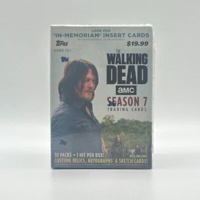 ⚡2017 Topps The Walking Dead Season 7 Sealed Blaster Box 10 Packs 1x 100% HIT⚡ - Bild 1 von 2