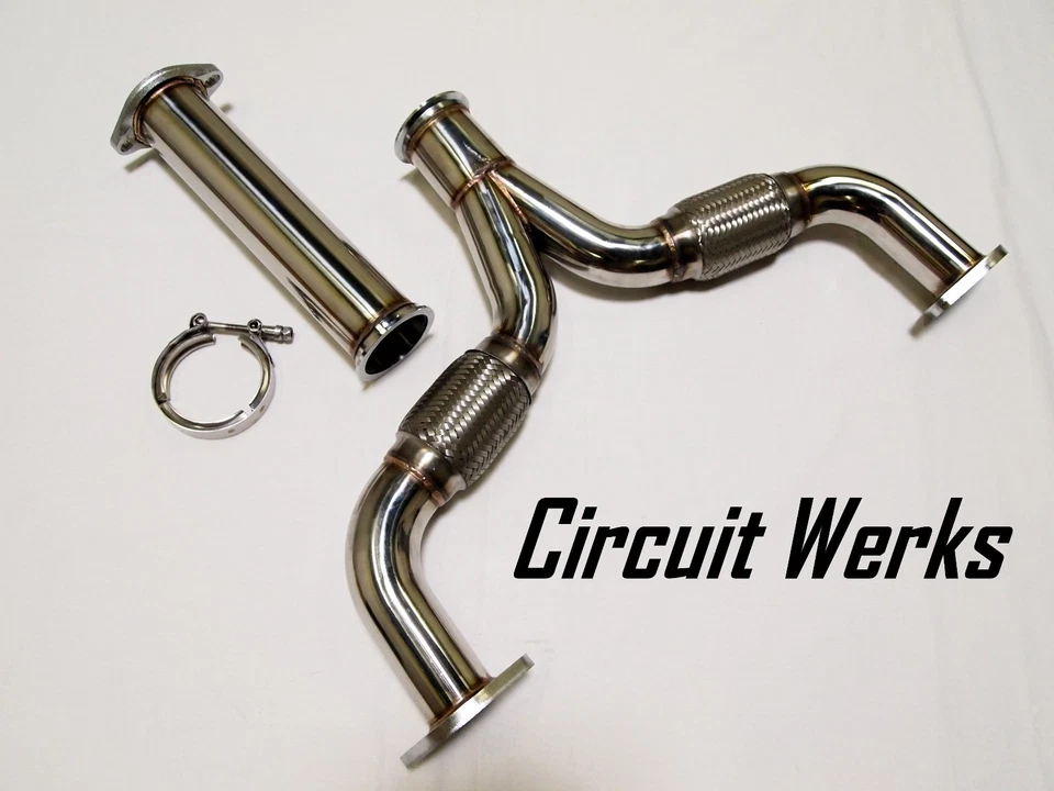 Straight Mid Y-pipe Circuit Werks 350z Z33 Exhaust Flex 350 Z 33 True 2.5" to 3"