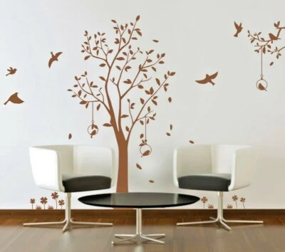 Large Wall Tree & Birds Wall Sticker DIY Wall Art Vinyl Wall Decal HIGH QUALITY - Image 1 of 4