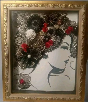 Joyería arte enmarcado hermosa niña Foto 1 de 2