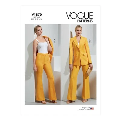 Vogue Schnittmuster V1870 - Hosenanzug - Business Anzug - Bild 1 von 4