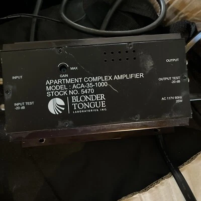 BLONDER TONGUE ACA-35-1000 APARTMENT COMPLEX AMPLIFIER Tested ✅ - Image 1 of 2
