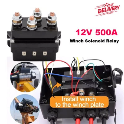 12V 500A Winch Solenoid Relay Controller Contactor 12000 LBS for Warn Badlands - Image 1 of 4