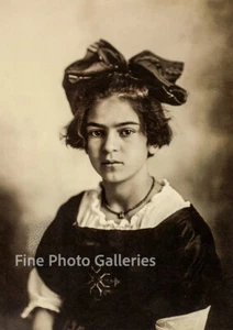 1919 FRIDA KAHLO Mexican Artist Authentic Large Format Duotone Photo Art 20x16 - Picture 1 of 1