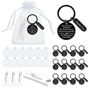 36 Pcs Employee Appreciation Gifts Bulk for Coworkers Keychains Organza Bags ... - Picture 1 of 6