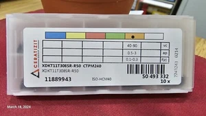 CERATIZIT XDKT11T308SR-R50 CTPM240 WNT ORIGINAL MADE IN AUSTRIA NEW 10 pcs. - Picture 1 of 2