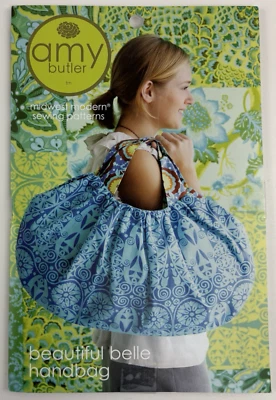 Amy Butler Beautiful Belle Handbag 20" x 11" Midwest Modern Sewing Pattern UC FF - Image 1 of 4