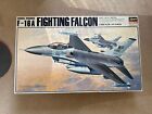 LARGE HASEGAWA GENERAL DYNANICS F-16A FIGHTING FALCON  JET MODEL KIT 1/32 #1202