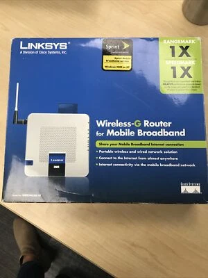 Linksys WRT54G3GV2-ST 54 Mbps 10/100 Wireless G Router for Mobile Broadband - Image 1 of 4