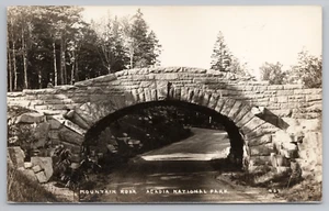 Postal de colección Parque Nacional Acadia Mtn Road Bar Harbor Maine (407) RPPC sin publicar - Imagen 1 de 2