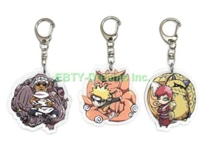 Set of 3 Naruto Anime Acrylic Keychain Gaara, Killer B, Shukaku, Kurama, Hachibi - Bild 1 von 2