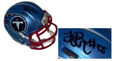 Lendale White Signed Tennessee Titans Flash Speed Mini Football Helmet (JSA) - Image 1 of 3