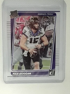 Max Duggan 2023 Chronicles Clearly Donruss Draft Picks RC #47 TCU Horned Frogs - Image 1 of 2