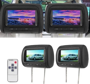 Display Poggiatesta Wireless 7" HD – Set da 2 Monitor Universali per Auto - Foto 1 di 9