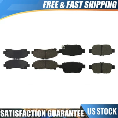 x2 Pastillas de freno delanteras + traseras centradas de cerámica para Acura TL 2009 2010 2011 2012-2014 Foto 1 de 4