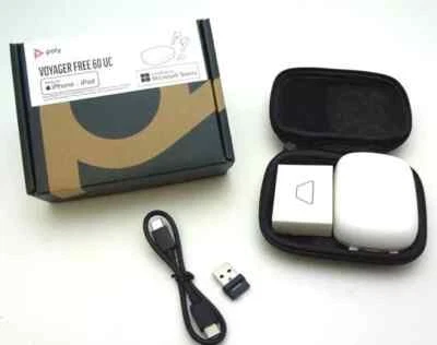 Polyester Voyager Gratis 60 UC Ms Mit BT700 Usb-A Bluetooth Kopfhörer Weiß - Bild 1 von 4