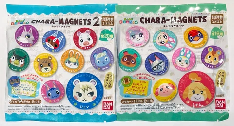 Bandai Animal Crossing New Horizons Chara Magnets Series 1 2 Set Mystery Magnet Cover