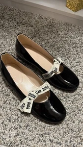 Dior Girl’s Patent Leather Ballet Flats - Picture 1 of 4