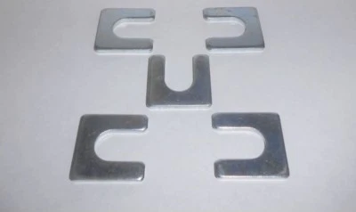 5pk 1946-1985 GM 1/8" Body Fender calços ajustadores braço de controle alinhamento quadrado - Imagem 1 de 4