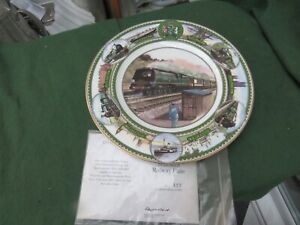 COALPORT THE SOUTHERN RAILWAY PLATE 'THE BOURNEMOUTH BELLE' 417 OF 2000  