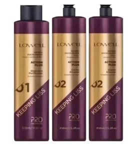 Treatment Keratin Lowell Keeping Liss Action 1 Shampoo + 2 x Passo 2 - Bild 1 von 4