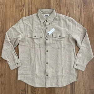 Taylor Stitch The Point Shirt in Oat Heather Linen Tweed Mens 46 XXL NWT - Picture 1 of 18