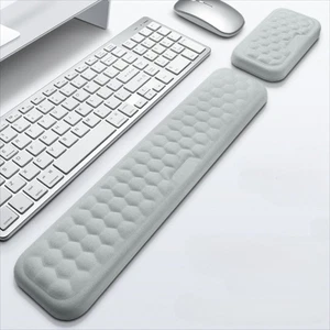 Wrist Rest Mouse Pad Memory Foam Keyboard Hand Cushion Wristband Mouse Mat - Photo 1/18