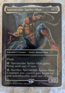 Marvel Legends Magic the Gathering Battle Damage Spectacular Spiderman Card New - Picture 1 of 1