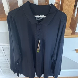 5.11 Tactical Navy Long Sleeve Polo Men's Size 3XL #72360 C1 - Picture 1 of 8
