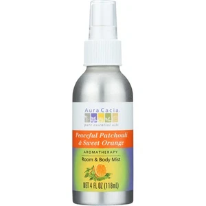 Aura Cacia Aromatherapy Room & Body Mist Peaceful Patchouli & Sweet Orange 4 Oz - Picture 1 of 1