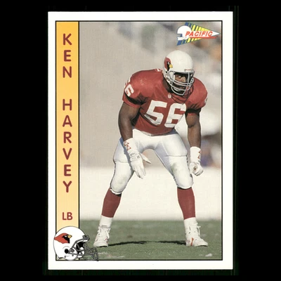 Ken Harvey #244 1992 Pacific Phoenix Cardinals Football Card NFL - Image 1 of 3
