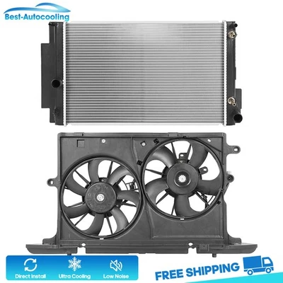 Aluminum Radiator and Cooling Fan Kit For 2008 2009 2010-2015 Scion xB 2.4L l4 Foto 1 de 4
