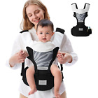 Baby Carrier with Hip Seat, 6-In-1 Carrying Mode, Baby Carrier Newborn to Toddle