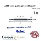 2 Ansette Tipo Rolex 19 Mm Dia. 1,8Mm Super Qualità Con Perni Lucidati - Swiss