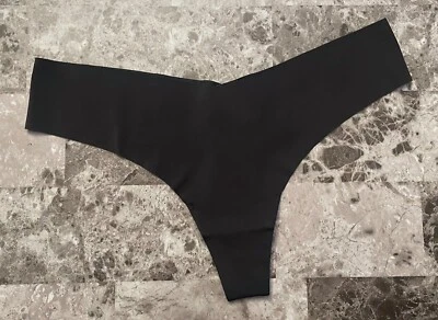 BRAGAS TANGA FINAS NUEVAS CON ETIQUETAS AERIE AMERICAN EAGLE MEDIANAS NEGRAS BORDE CRUDO NO SHOW Foto 1 de 3