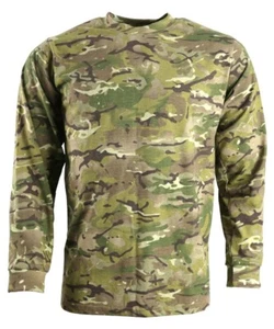 Kombat UK Long Sleeve Top BTP Camouflage Men's Camo T-Shirt - Picture 1 of 3