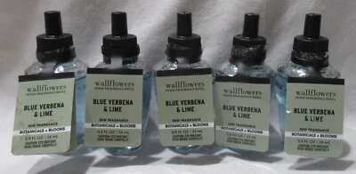 White Barn Bath & Body Works Wallflower Refill Bulb Lot of 5 BLUE VERBENA & LIME - Image 1 of 3
