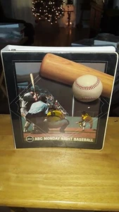 Rare Vintage ABC  Monday Night Baseball 3 Ring School Binder MLB by K&M - Picture 1 of 6
