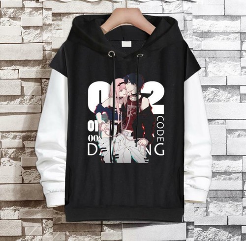 VETEMENTS DARLING in the FRANXX Anime Manga Felpa con Felpa con Felpa con Cappuccio Maglione Cotone