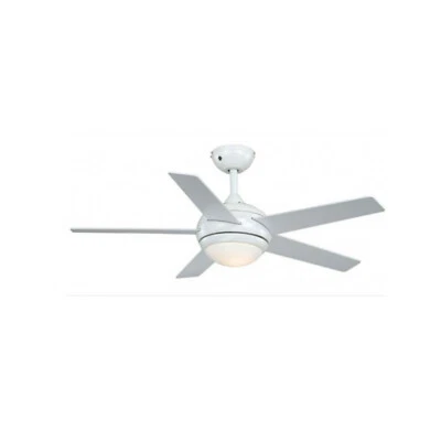 Indoor ceiling fan light with remote control 112cm / 44" FRESCO White & Pine - Image 1 of 4